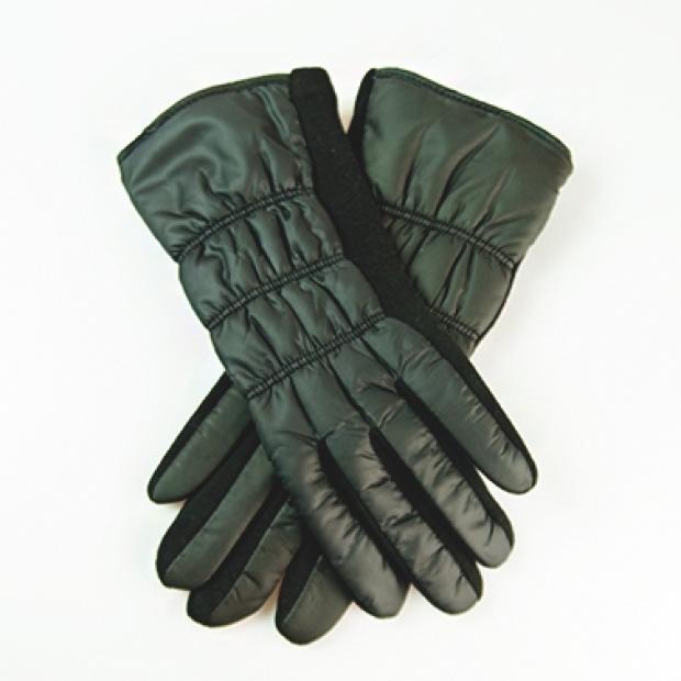 Dámske rukavice z úpletu so šuštiakom