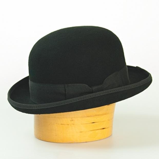 Vlnený klobúk tvar burinka - čierna